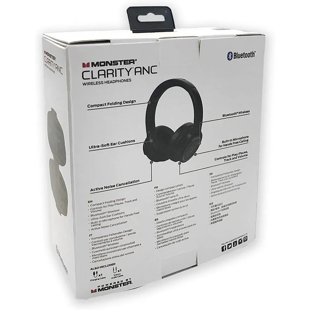 Наушники Monster Clarity ANC, Чёрный