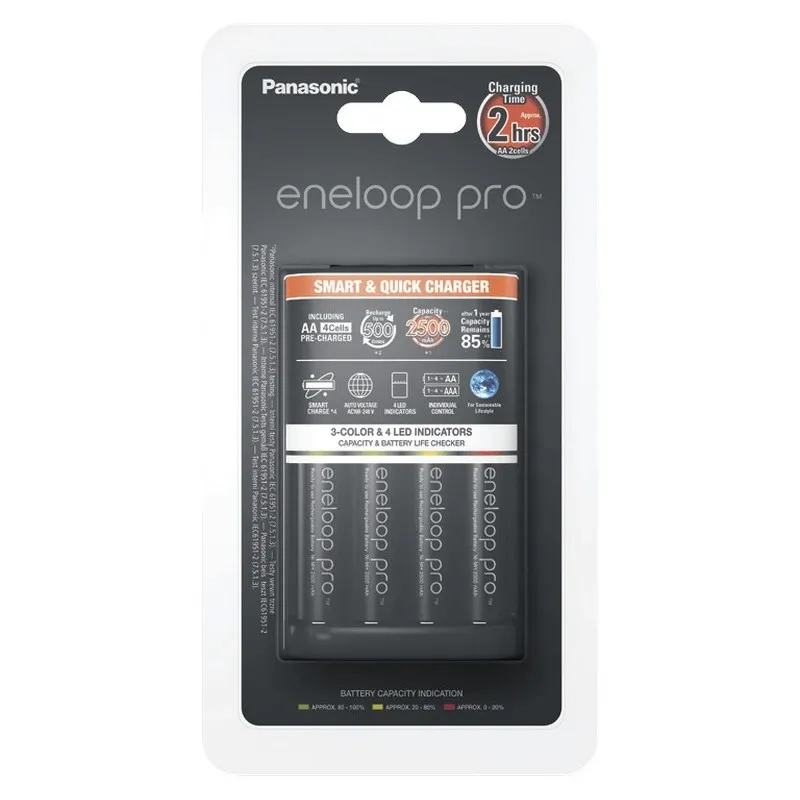 Încărcător Acumulatori Panasonic K-KJ55HCD40E, Negru