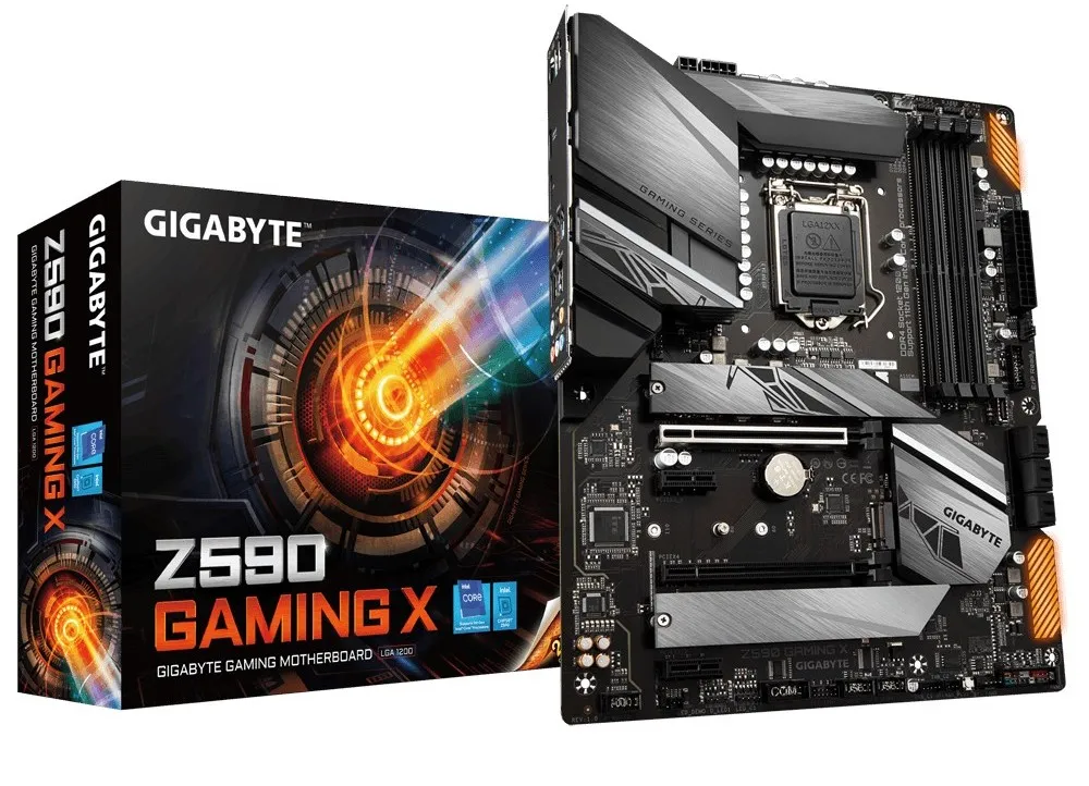 Материнская плата Gigabyte Z590 GAMING X, LGA1200, Intel Z590, ATX