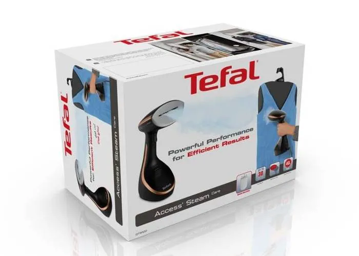 Aparat de călcat vertical cu aburi Tefal DT9100E0, Negru