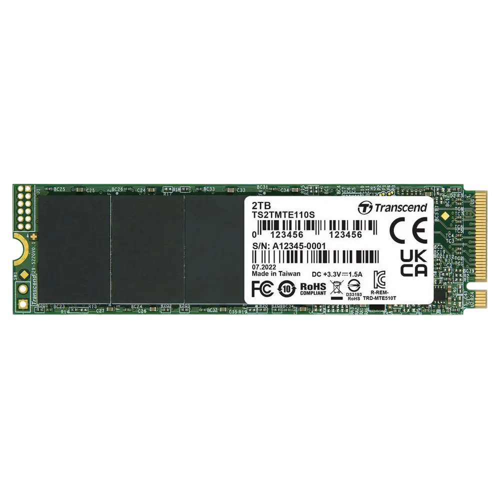 Накопитель SSD Transcend MTE110S, 2000Гб, TS2TMTE110S
