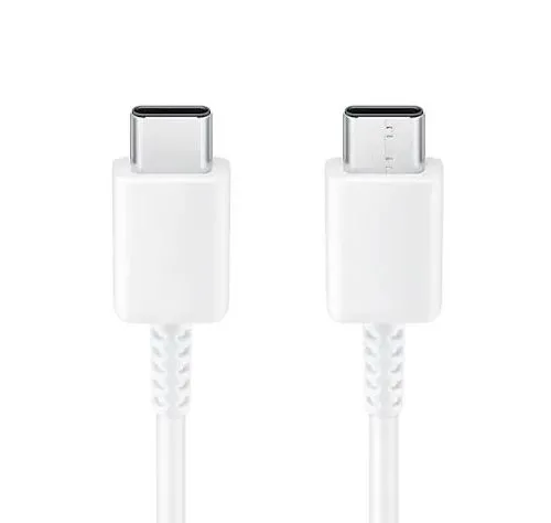 Зарядный кабель Samsung EP-DA705BWRGRU, USB Type-C/USB Type-C, 1м, Белый