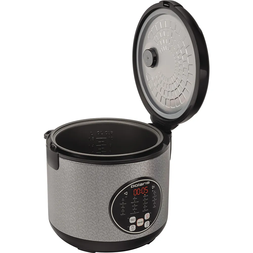 Aparat de gătit multifuncțional Polaris PMC0365AD, Negru / Oțel Inoxidabil