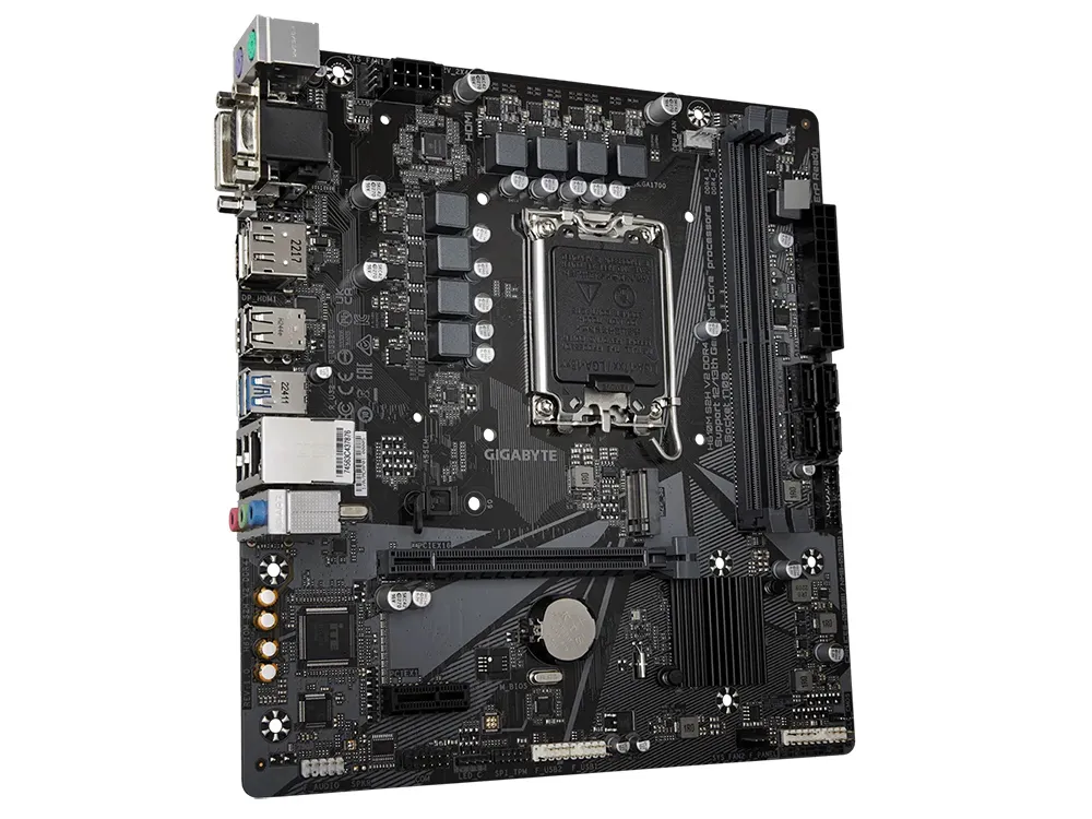 Материнская плата Gigabyte H610M S2H V2 DDR4, LGA1700, Intel H610, Micro-ATX