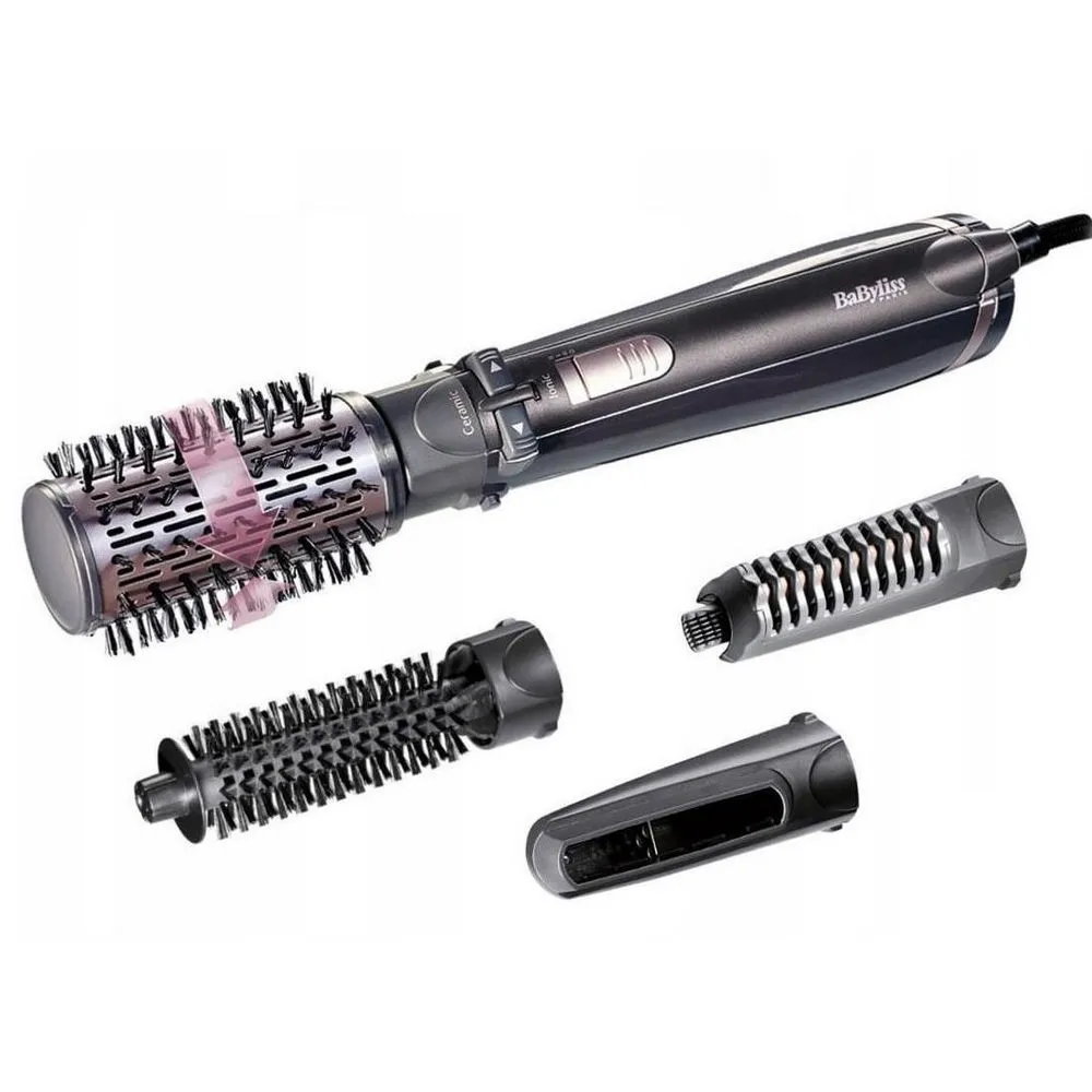 Фен-щётка BaByliss Ionic Airbrush AS200E, 1000Вт, Чёрный