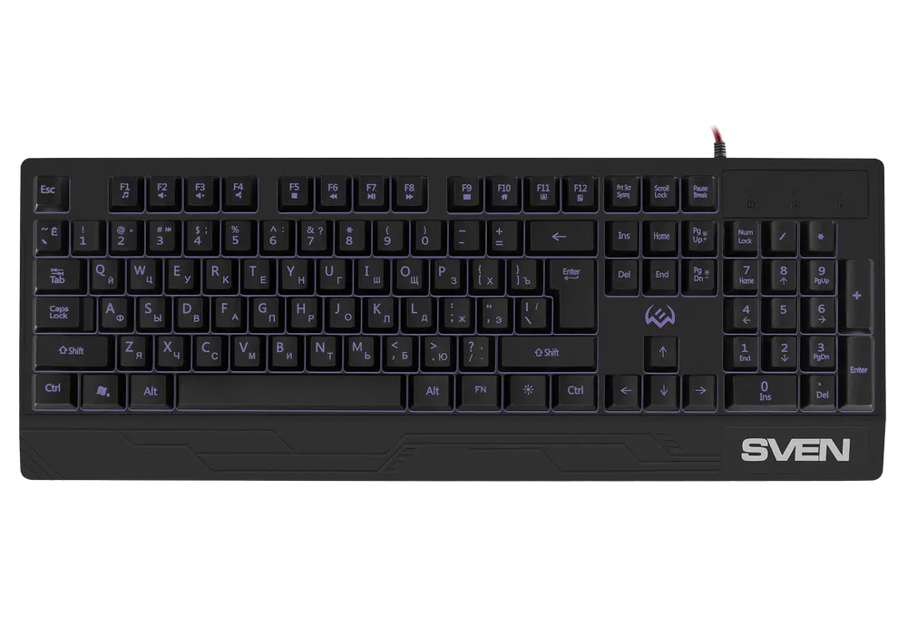 Tastatură SVEN KB-G8300, Cu fir, Negru