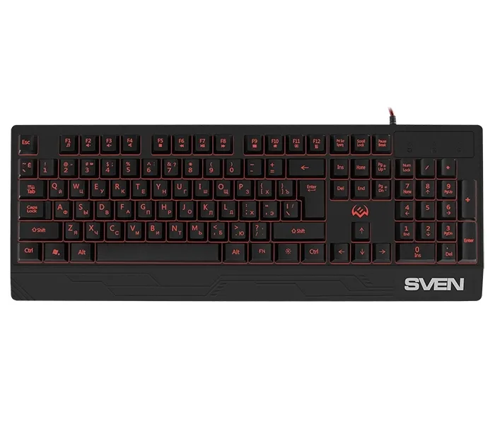 Tastatură SVEN KB-G8300, Cu fir, Negru