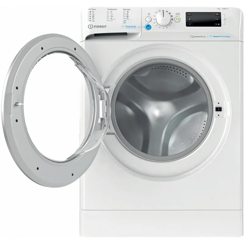 Mașină de spălat Indesit BWSE 71295 WSV EU, 7 kg, Alb