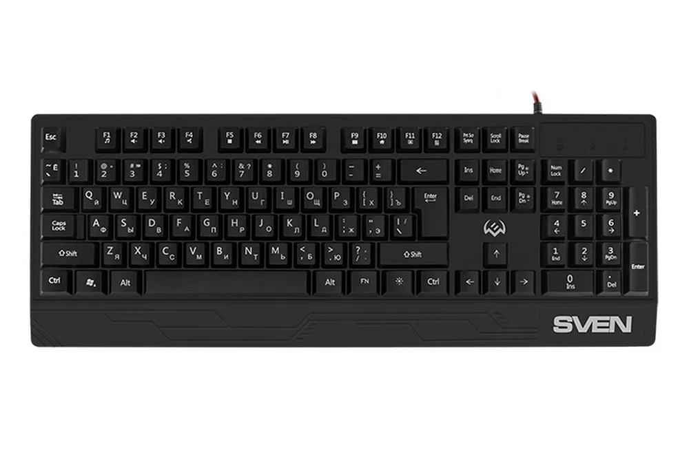 Tastatură SVEN KB-G8300, Cu fir, Negru