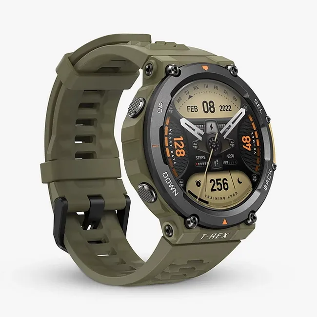 Ceas inteligent Xiaomi Amazfit T-Rex 2, 47mm, Wild Green