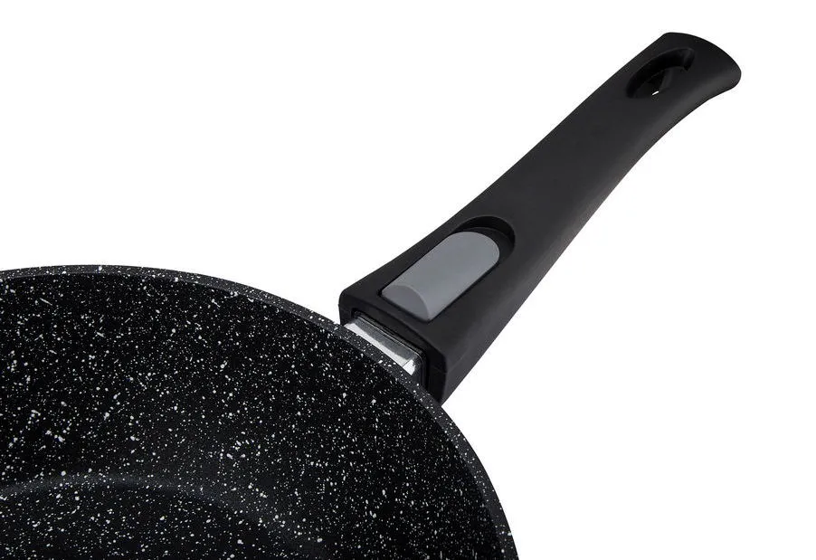 Сковорода глубокая RESTO 93042, 28см, Чёрный