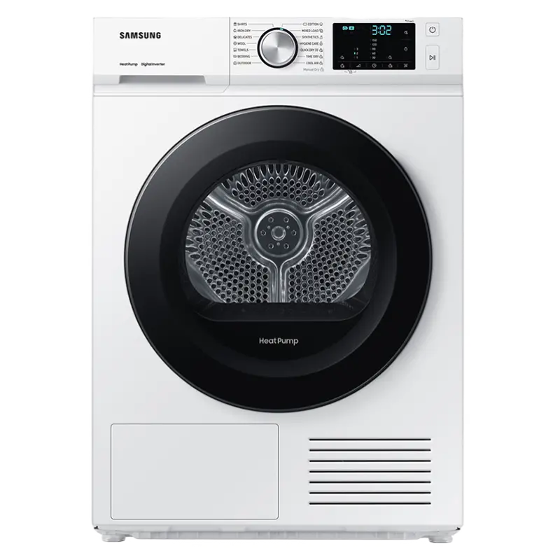 Uscător de rufe Samsung DV90BBA245AWLE, 9kg, Alb