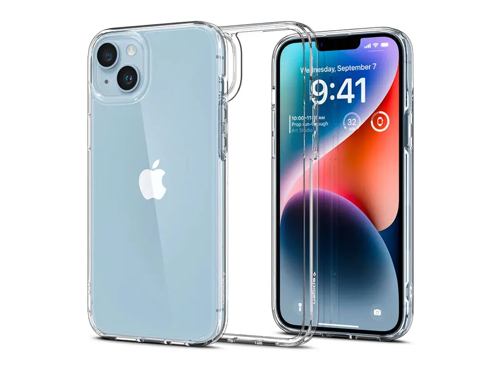 Spigen iPhone 14, Ultra Hybrid, Crystal Clear