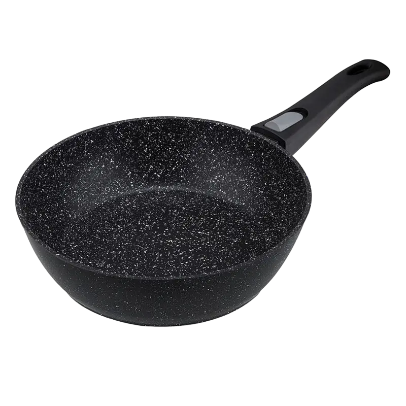 Сковорода глубокая RESTO 93042, 28см, Чёрный