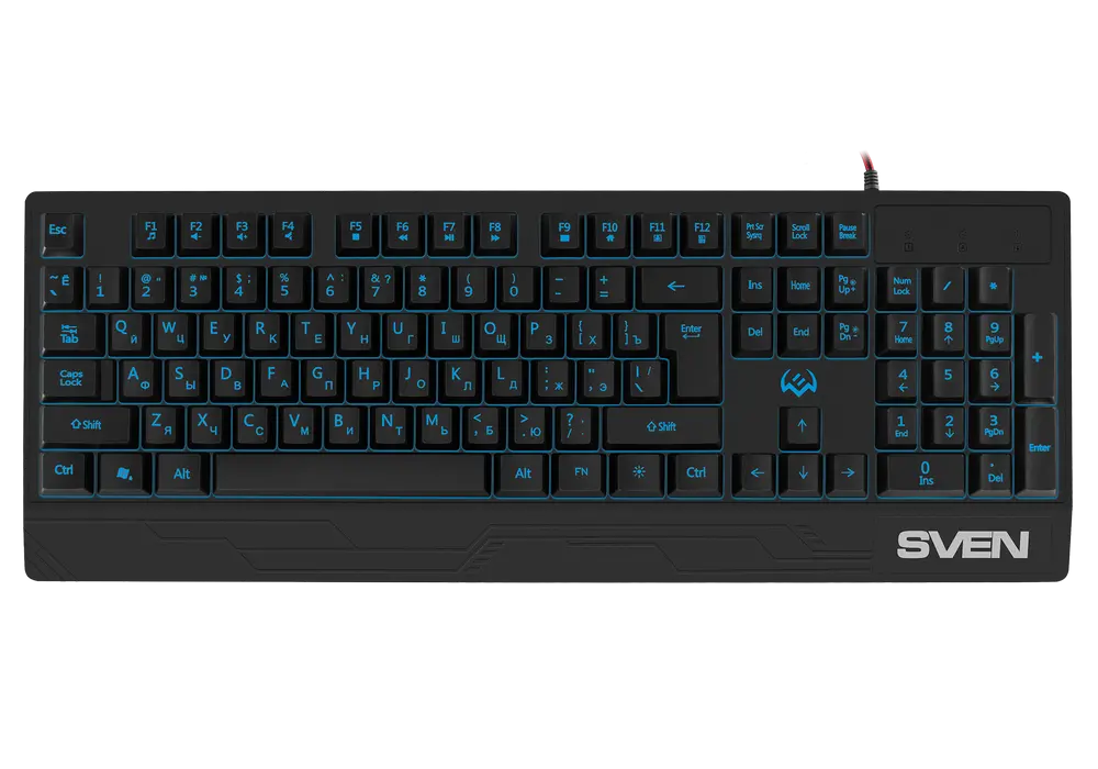 Tastatură SVEN KB-G8300, Cu fir, Negru