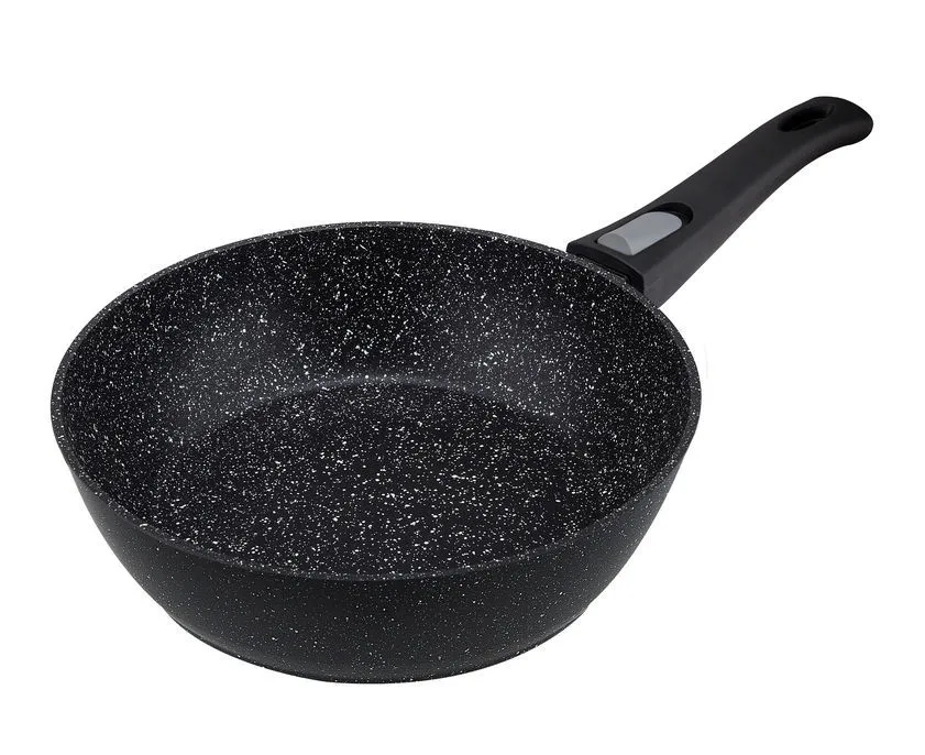 Сковорода глубокая RESTO 93042, 28см, Чёрный