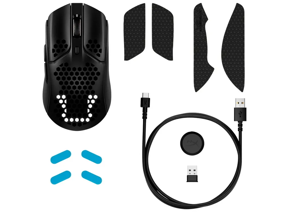 Wireless Gaming Mouse HyperX Pulsefire Haste, Optical, 400-16k dpi, 6 buttons, 450IPS, 40G 59g Black