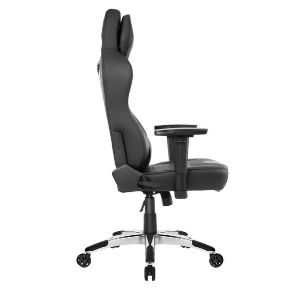 Scaun de birou AKRacing OFFICE Obsidian, PU Piele, Negru
