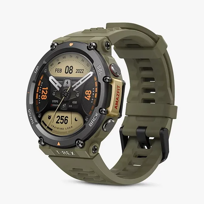 Ceas inteligent Xiaomi Amazfit T-Rex 2, 47mm, Wild Green