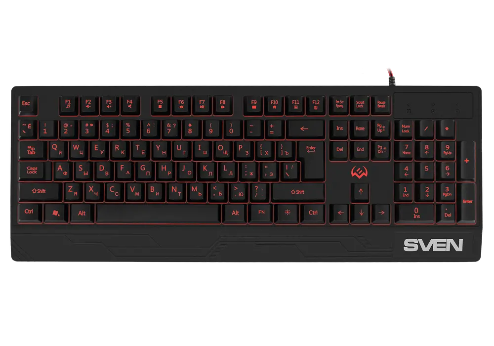 Tastatură SVEN KB-G8300, Cu fir, Negru