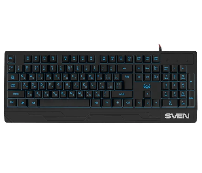 Tastatură SVEN KB-G8300, Cu fir, Negru
