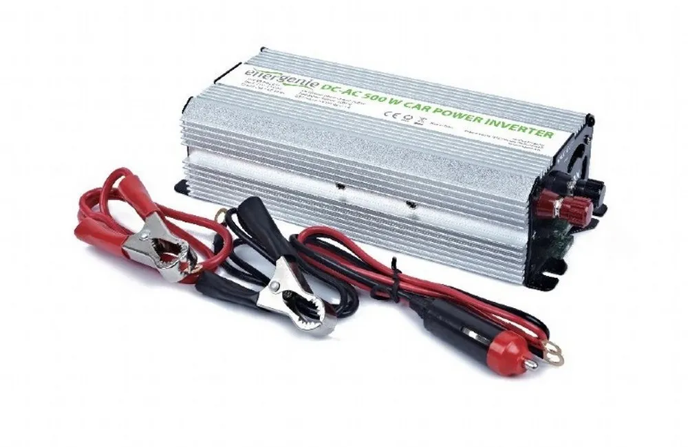 Invertor Auto Energenie EG-PWC-033, 500W, Argintiu
