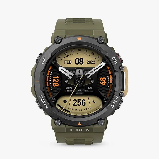 Ceas inteligent Xiaomi Amazfit T-Rex 2, 47mm, Wild Green