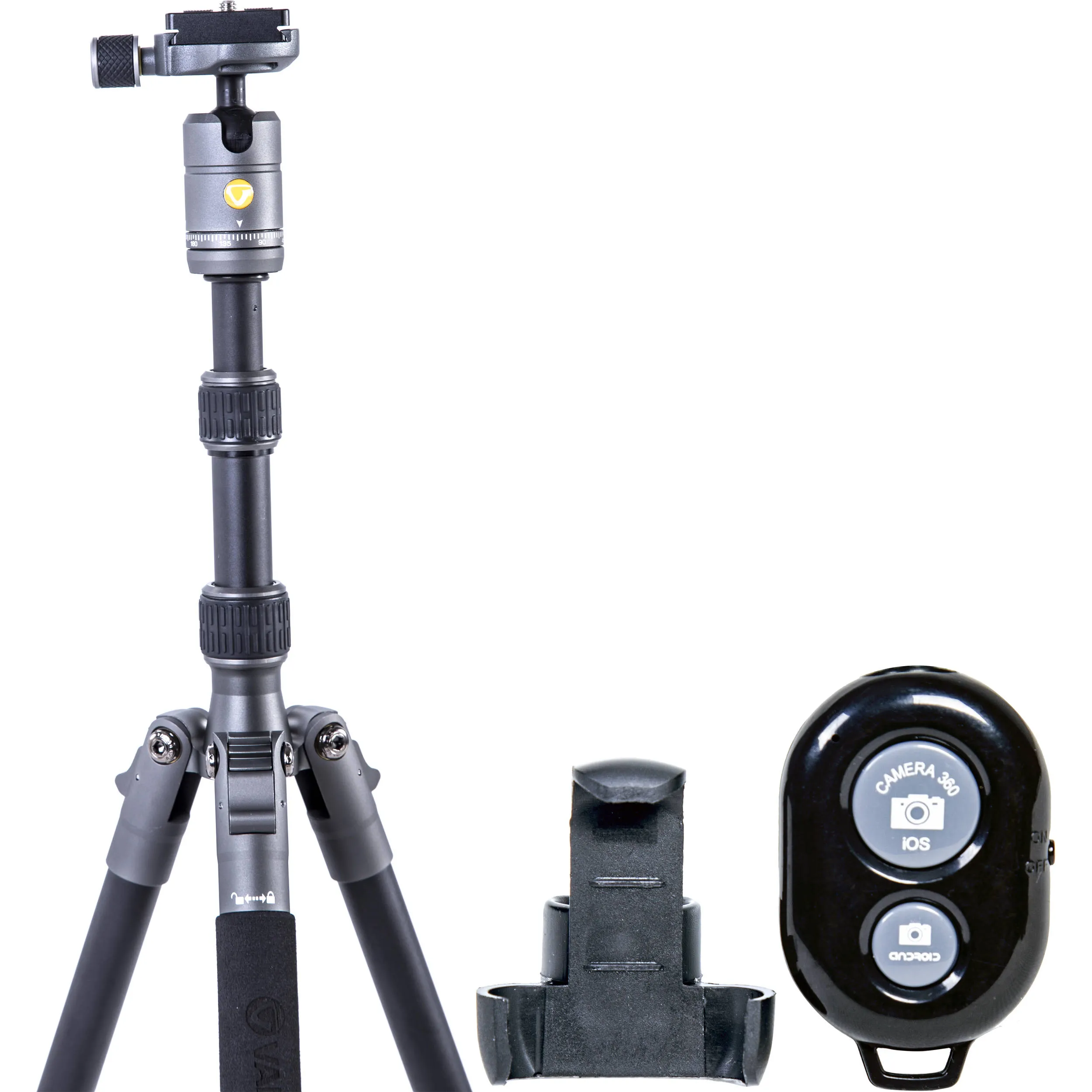 Trepied/Monopod Vanguard VEO3 GO 204AB, Cap trepied de minge, Gri