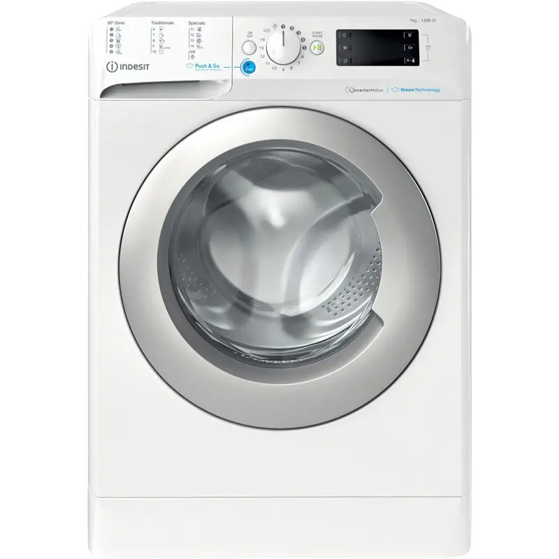 Mașină de spălat Indesit BWSE 71295 WSV EU, 7 kg, Alb