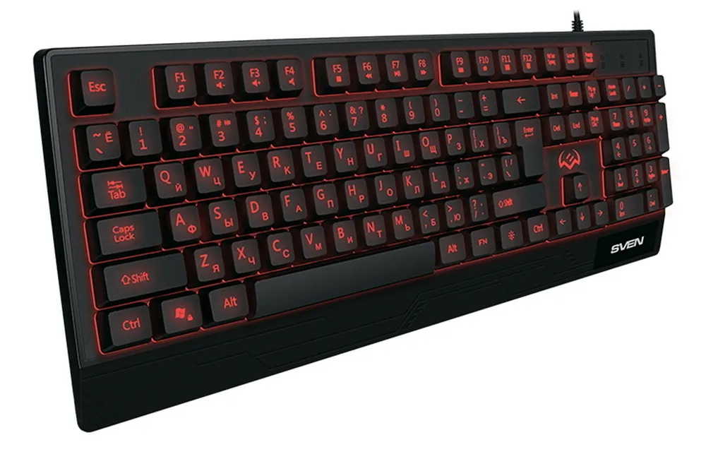 Tastatură SVEN KB-G8300, Cu fir, Negru