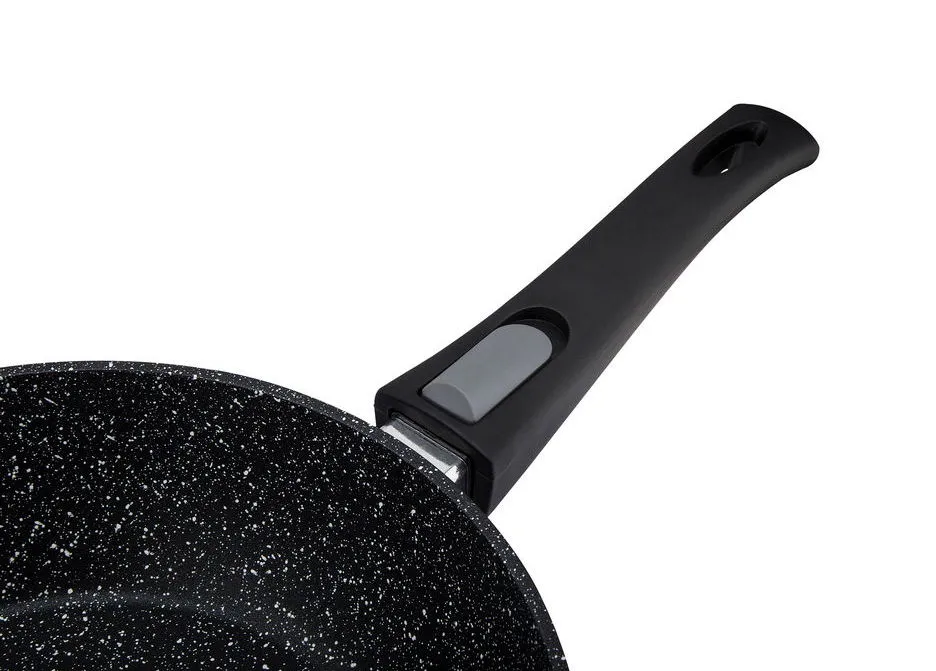 Сковорода глубокая RESTO 93042, 28см, Чёрный