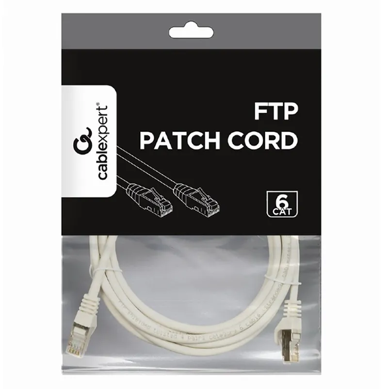 Patch cord Cablexpert PP6-3M, Cat6 FTP , 3m, Gri