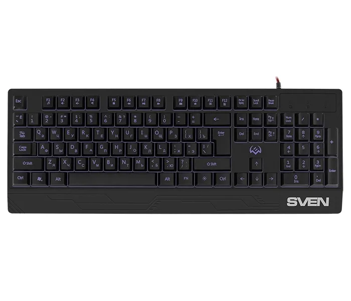 Tastatură SVEN KB-G8300, Cu fir, Negru