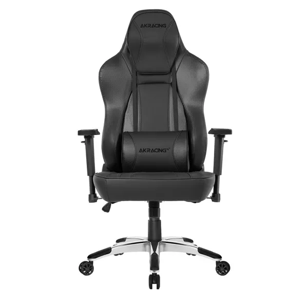 Scaun de birou AKRacing OFFICE Obsidian, PU Piele, Negru