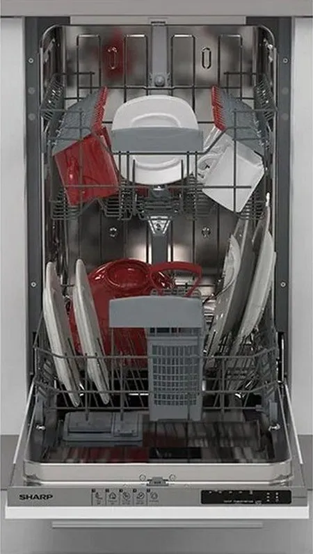 Mașină de spălat vase Sharp QWNS14I49EXEU, Alb
