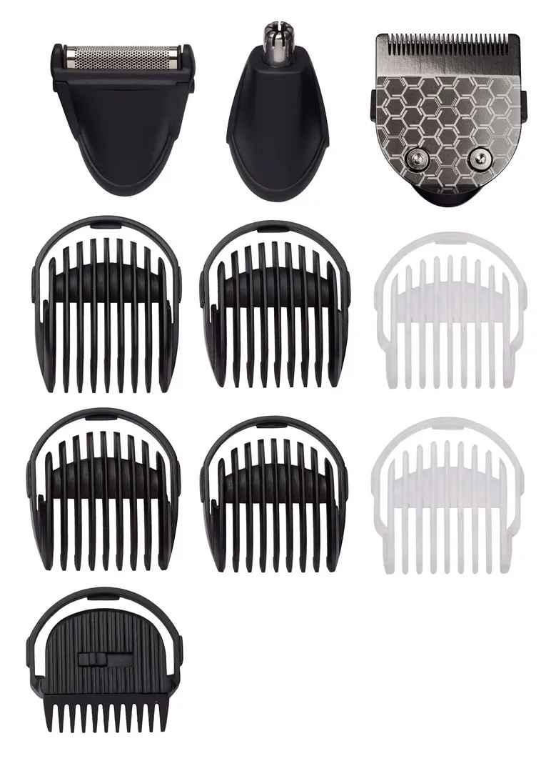 Trimmer pentru bărbați BaByliss 8-in-1 Carbon Steel Multi Trimmer MT728E, Negru