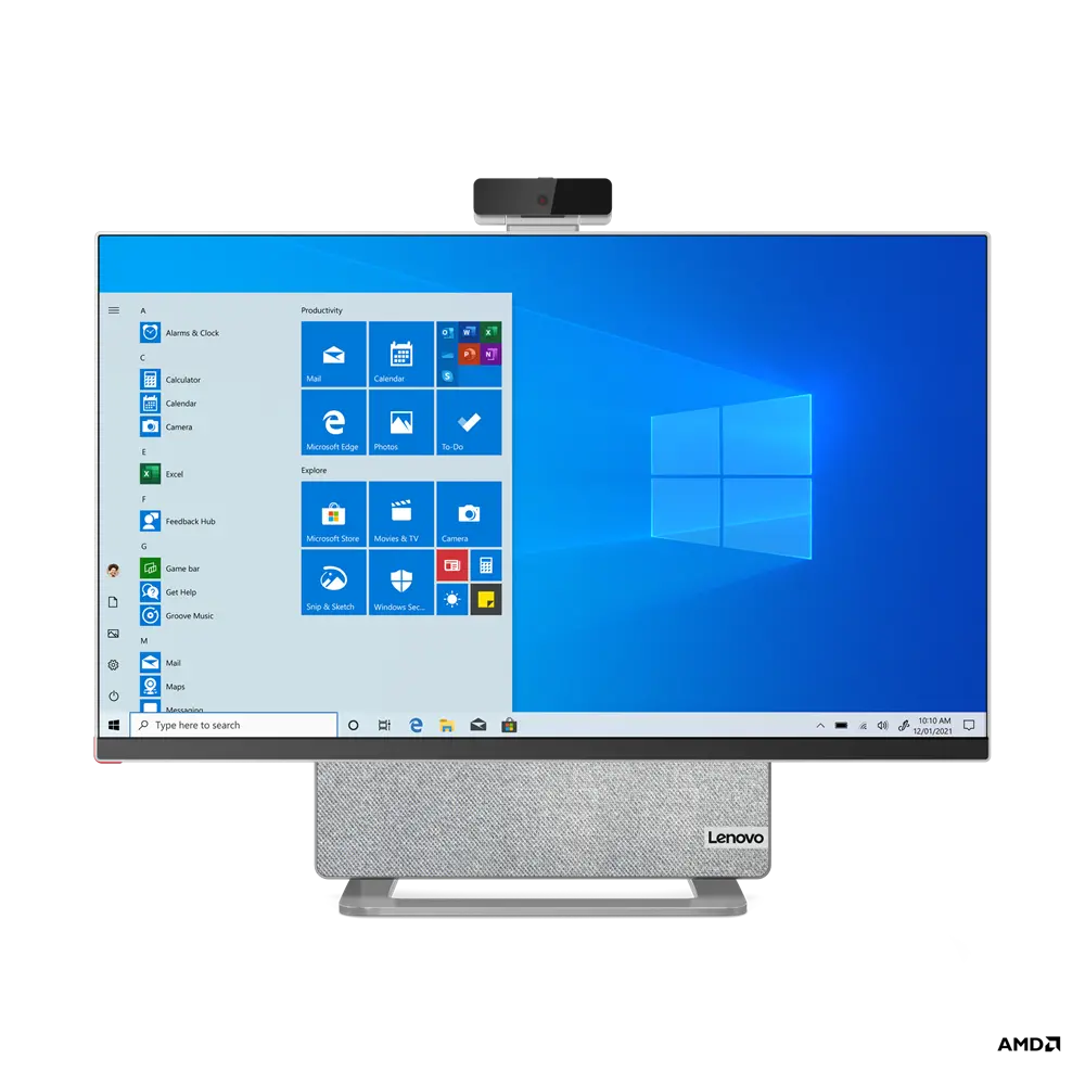 Computer All-in-One Lenovo YOGA AIO 7 27ACH6, 27", AMD Ryzen 5 5600H, 16GB/512GB, Fără SO, Argintiu