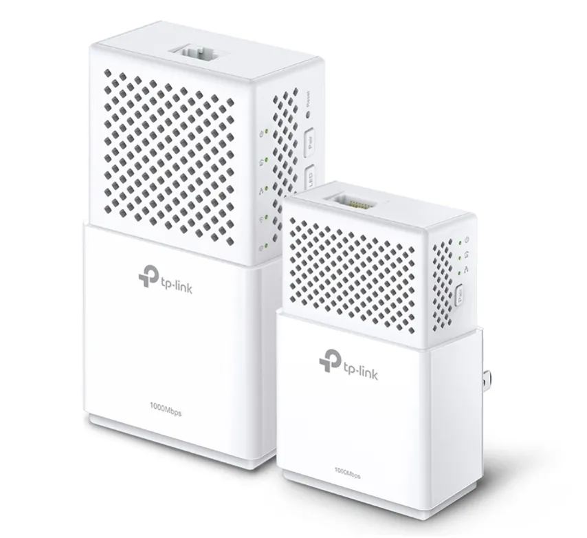 Адаптер Powerline TP-LINK TL-WPA7510 KIT, AV1000, 1000 Мбит/с, Белый