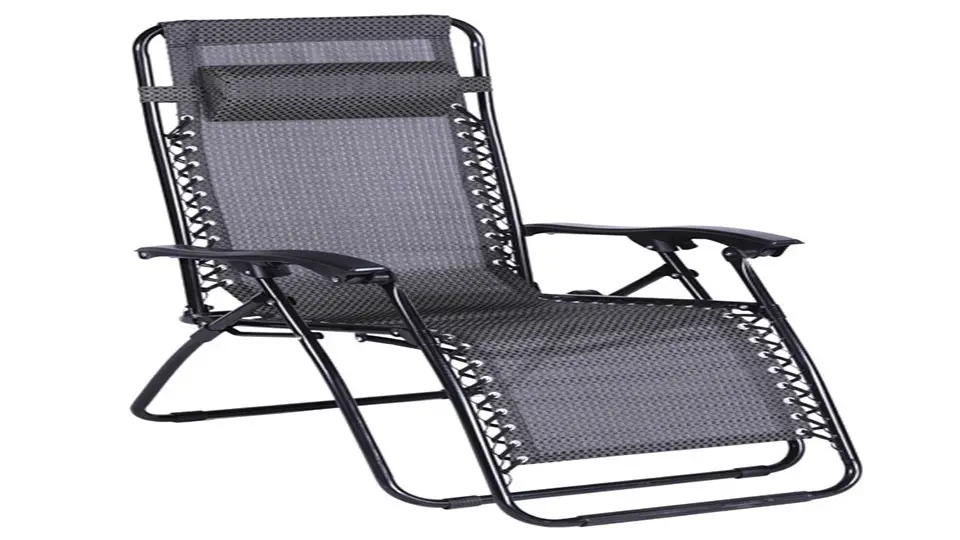 Scaun pliabil de gradina MESSINA (Negru)