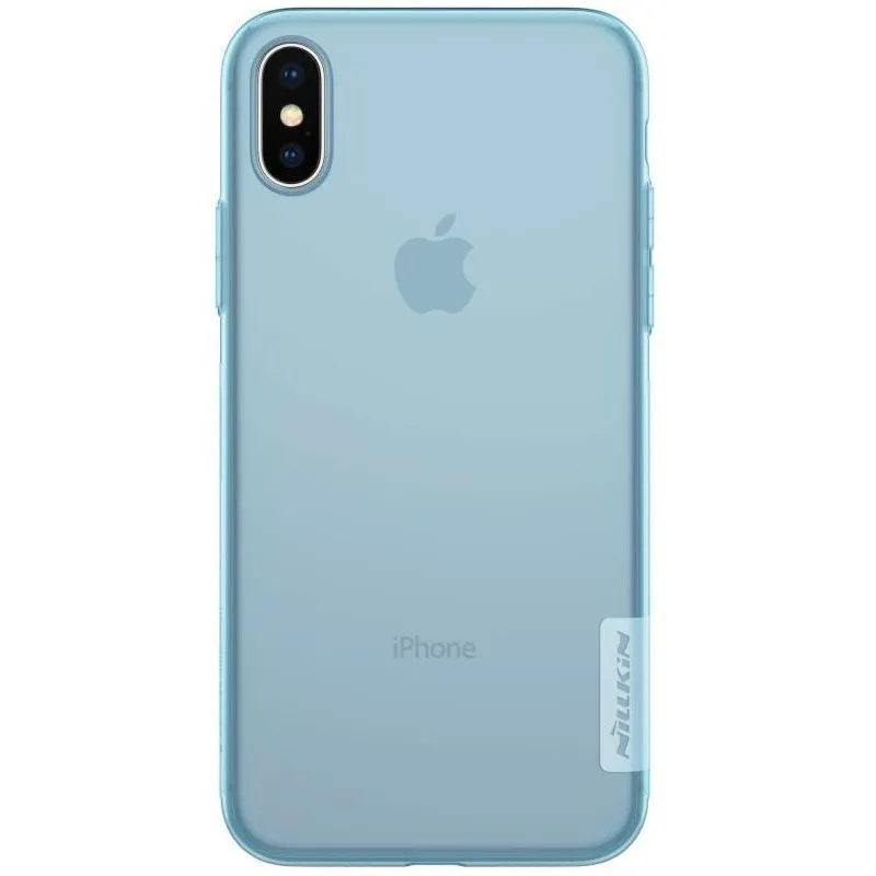 Чехол Nillkin iPhone XS/X - Ultra thin TPU - Nature, Синий