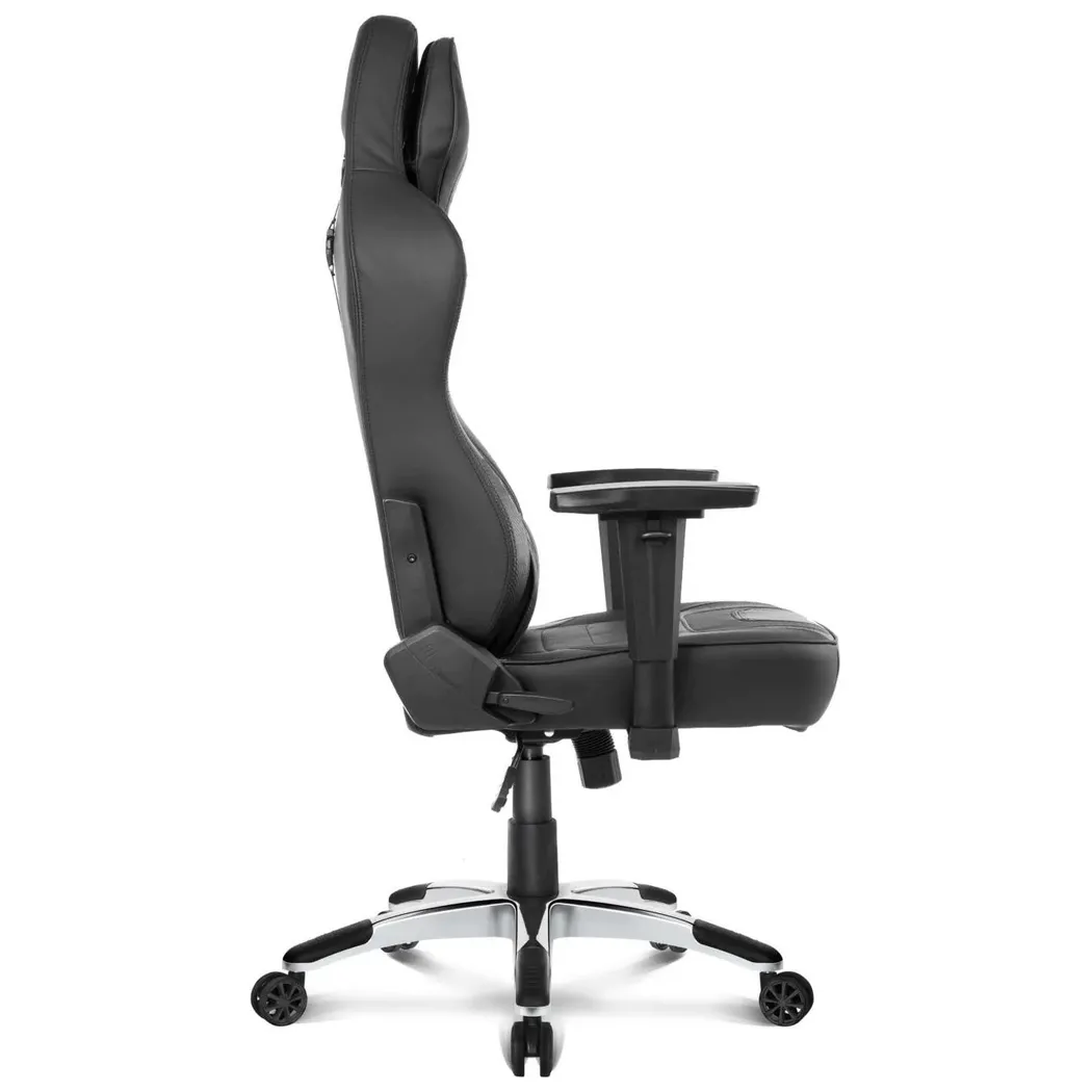 Scaun de birou AKRacing OFFICE Obsidian, PU Piele, Negru