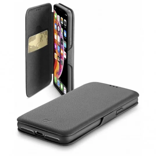 Husă tip carte Cellularline iPhone XS Max - Case, Negru