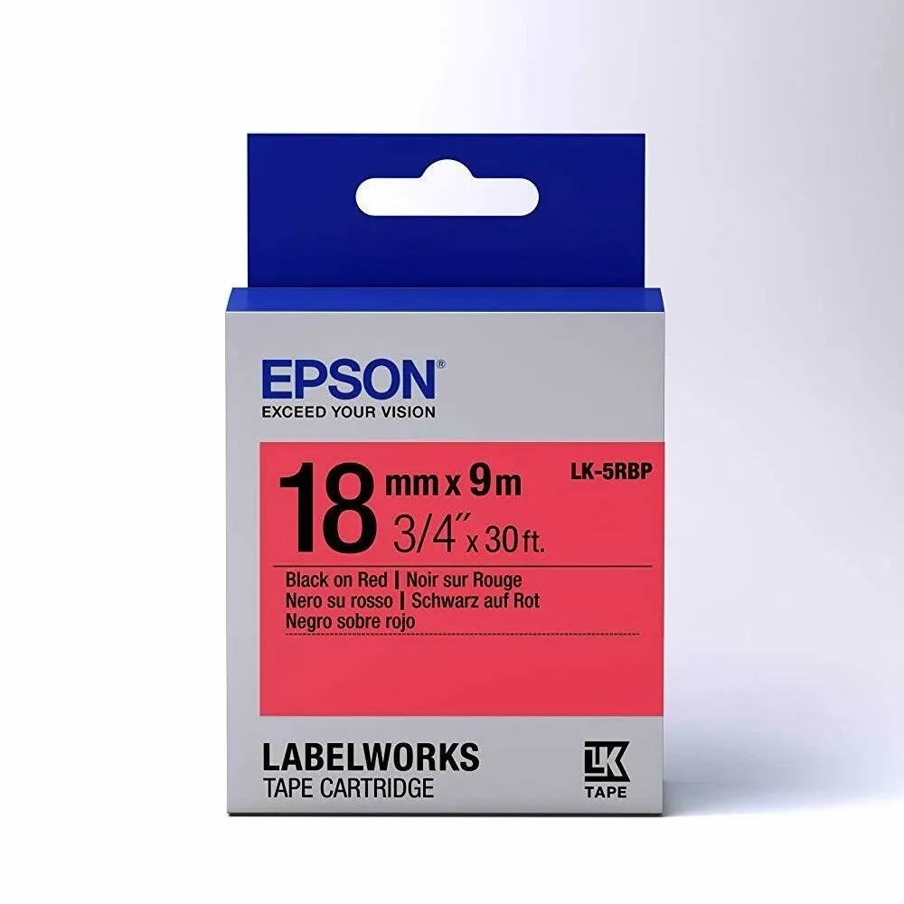 Cartuş de bandă Epson LK-5RBP, 18 mm x 9 m
