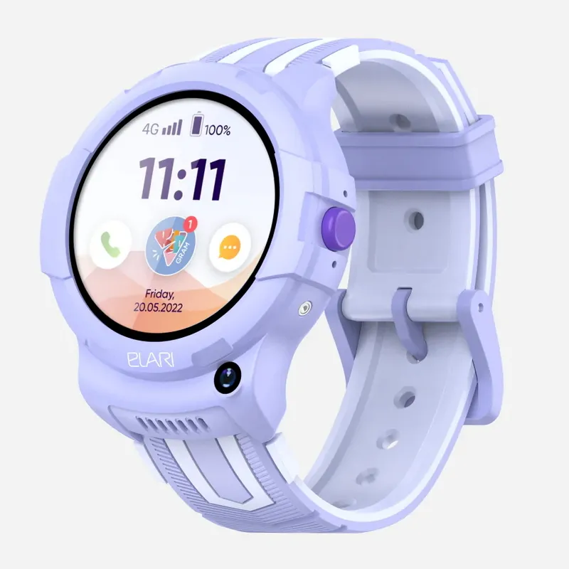 Ceas pentru copii Elari KidPhone 4G Wink, Violet