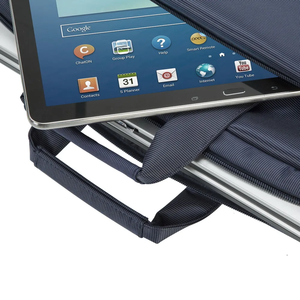 Geantă pentru Laptop RivaCase Central, 13.3", Poliester, Albastru