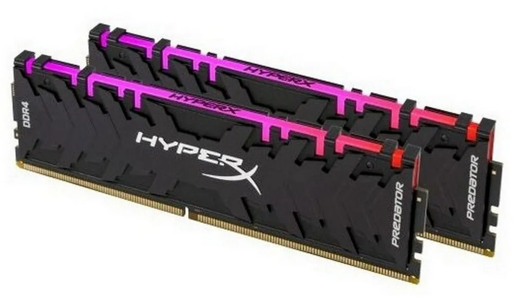 Оперативная память Kingston HyperX Predator RGB, DDR4 SDRAM, 3600 МГц, 16Гб, HX436C17PB4AK2/16