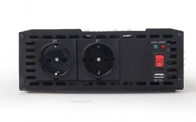 Invertor Auto Energenie EG-PWC-045, 1200W, Alb