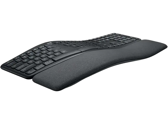 Wireless Keyboard Logitech ERGO K860, Curved keyframe, Split layout, Wrist rest, Tilt legs, 2.4/BT