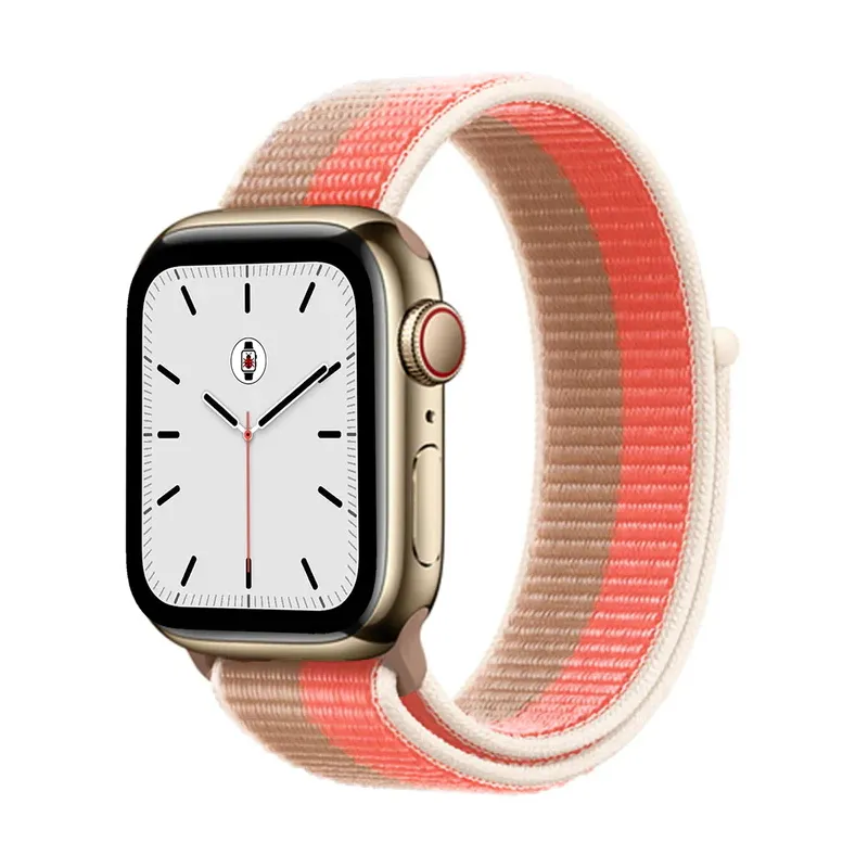 Strap Apple Watch 41mm Pink Pomelo/Tan Sport Loop - Regular