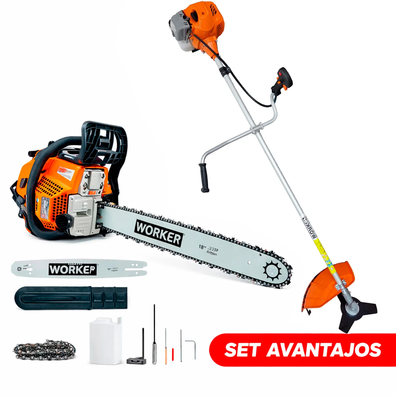 TikTok Motocoasa BC 43 PRO si Drujba TechnoWorker DB5802 PRO